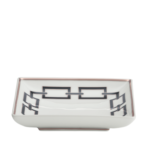 Ginori Catene Black Square Bowl - 5.3"
